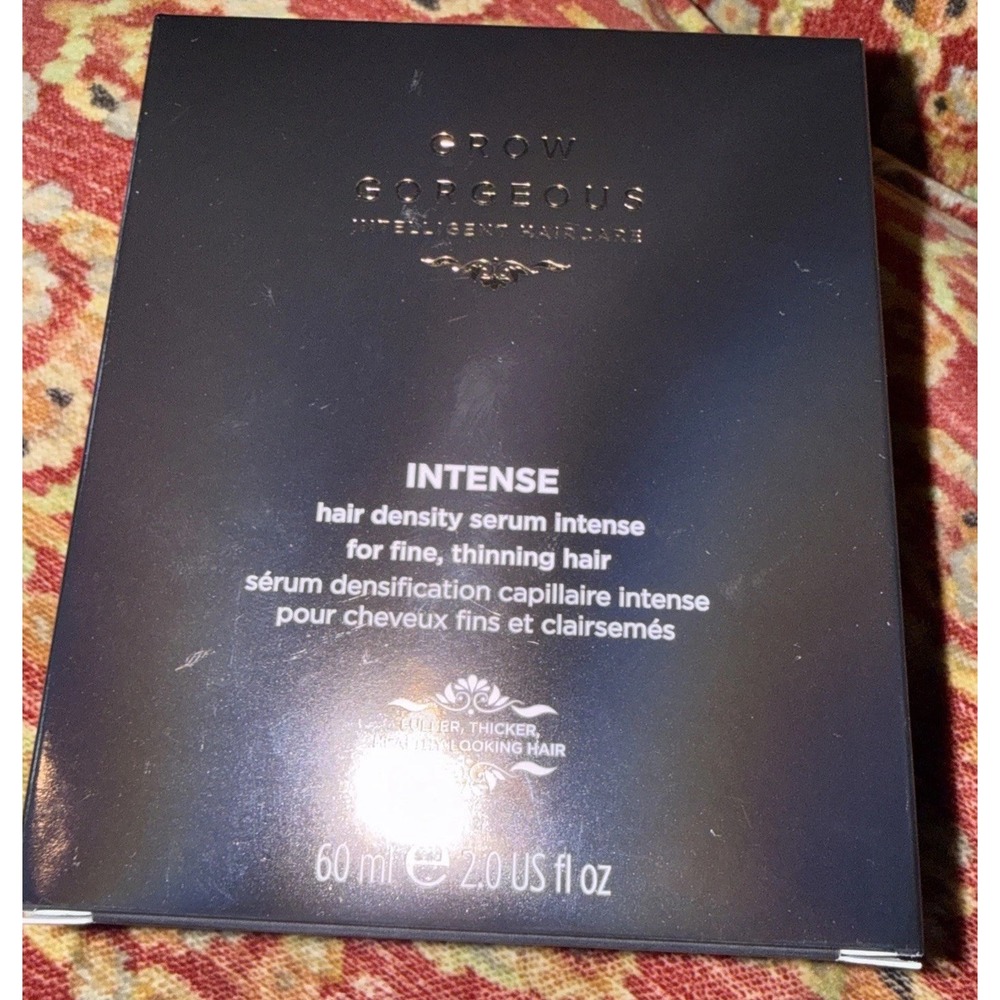 Grow Gorgeous Intense Density Hair Serum 2 oz/60 ml  For Fine Thinning Hair New